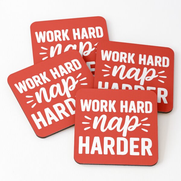 Item preview, Work Hard Nap Harder. Funny Motivational Quote  designed and sold by DesignHouse07.