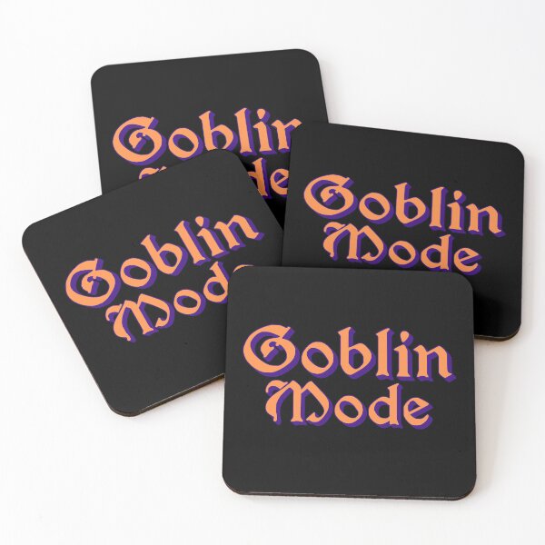 Item preview, Goblin Mode in Orange Medieval Typography designed and sold by Memes N Lore .