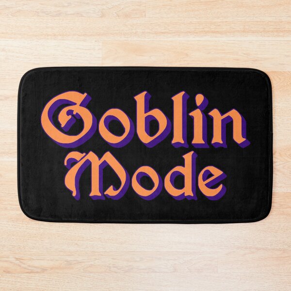 Item preview, Goblin Mode in Orange Medieval Typography designed and sold by Memes N Lore .