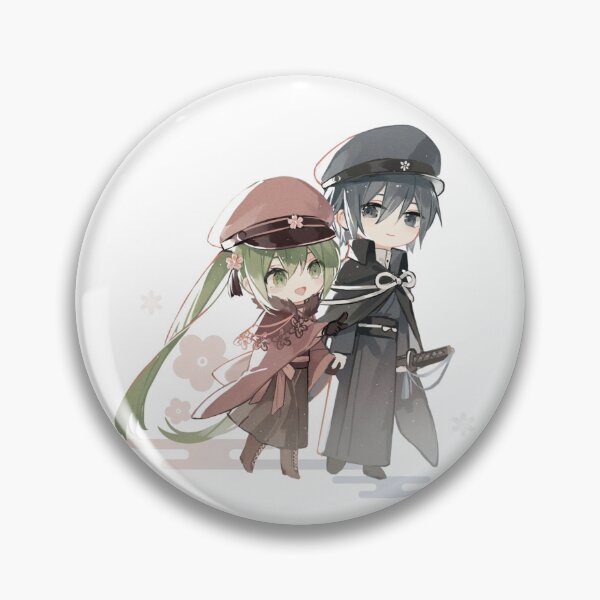 Item preview, Hatsune Miku and Kaito chibi couple cute Senbonzakura designed and sold by loveiscosmic.