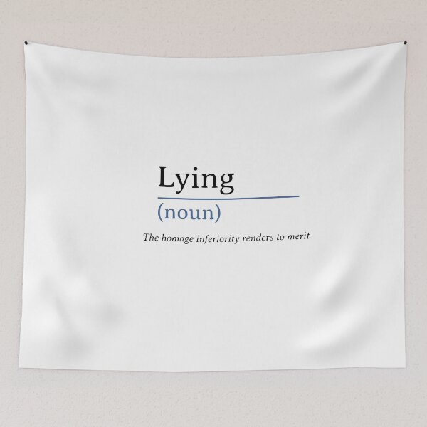 Item preview, Lying Is the Homage Inferiority Renders to Merit – Bold Quote Definition Graphic T-Shirt designed and sold by Gerontar.