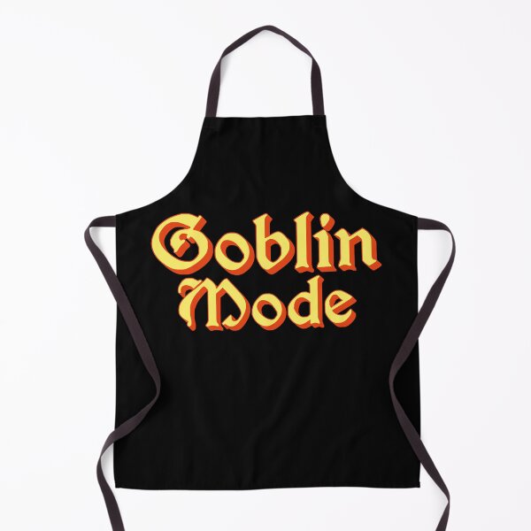Item preview, Goblin Mode in Yellow Medieval Typography designed and sold by Memes N Lore .