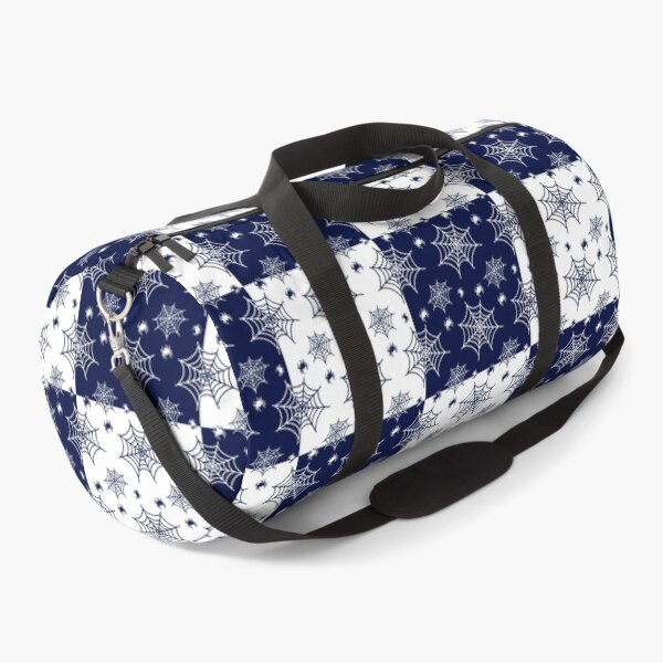 Item preview, White and dark blue interchange web pattern designed and sold by serenebookworm.