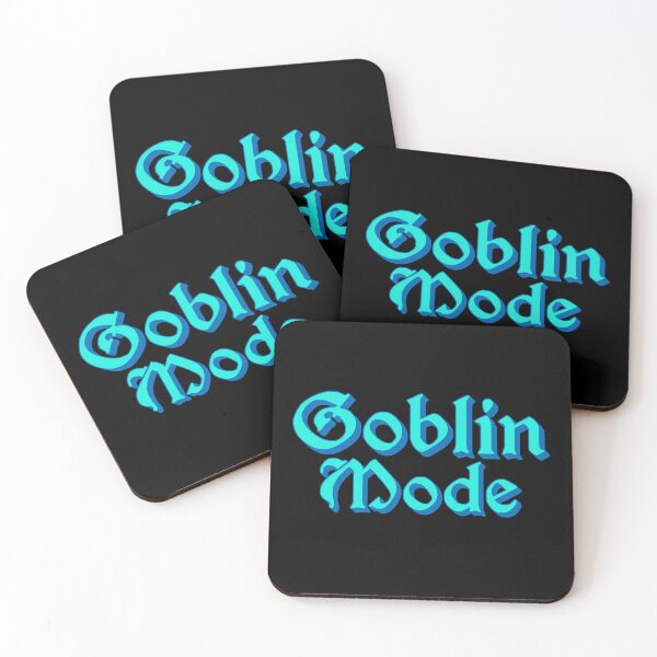 Item preview, Goblin Mode in Blue Medieval Typography designed and sold by Memes N Lore .