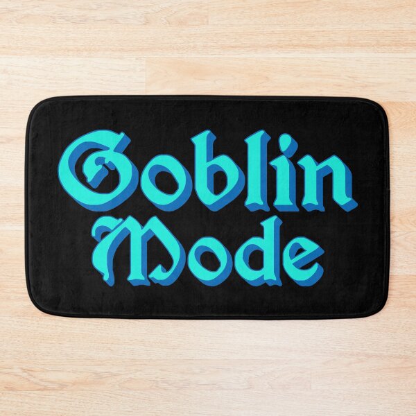 Item preview, Goblin Mode in Blue Medieval Typography designed and sold by Memes N Lore .