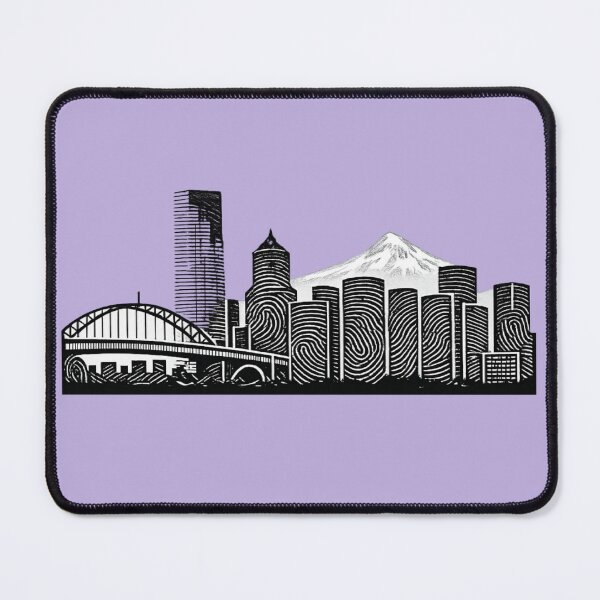 Item preview, Portland Fingerprint Skyline | Modern City Print | Minimalist Urban Art | City Identity Wall Art | City Prints Series designed and sold by Dream Circuit .
