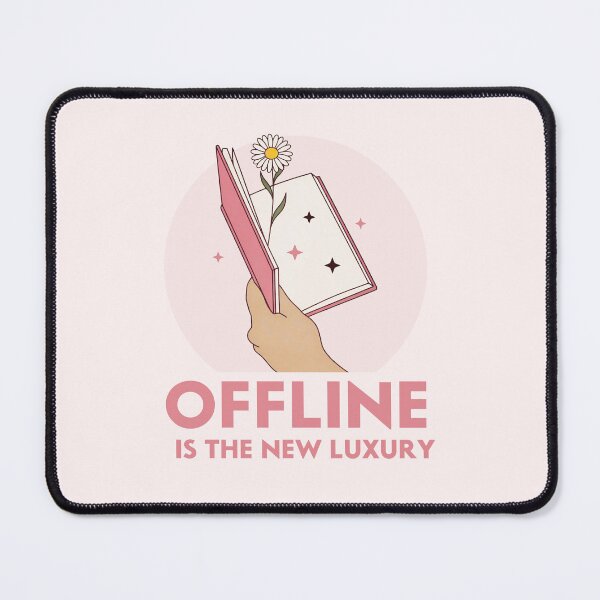 Item preview, Offline is the New Luxury Aesthetic Book and Flower Design designed and sold by LinaValearte.