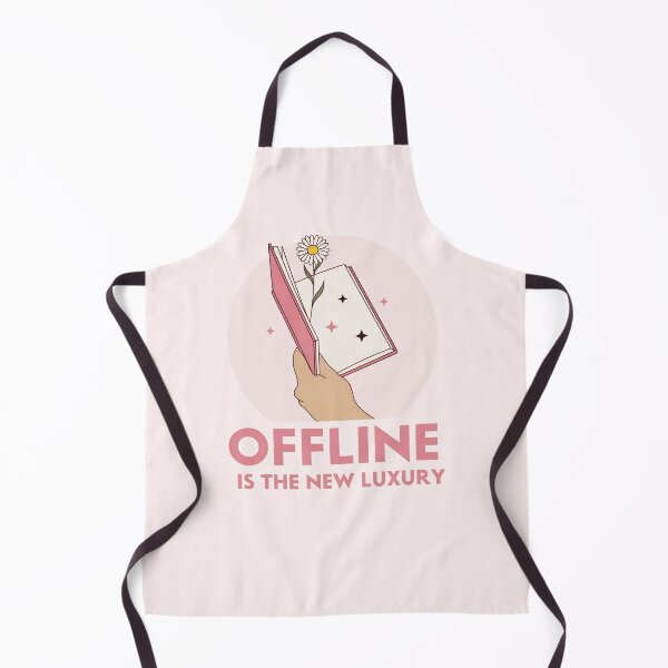 Item preview, Offline is the New Luxury Aesthetic Book and Flower Design designed and sold by LinaValearte.