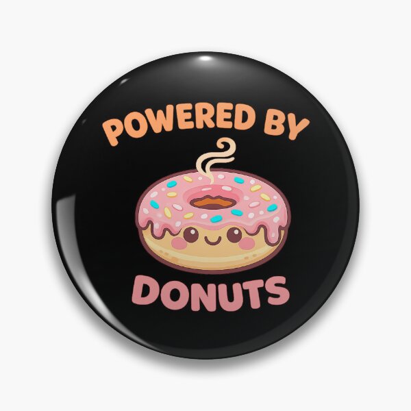 Item preview, Powered By Donuts Cute Kawaii Design designed and sold by ImagenFusionP.