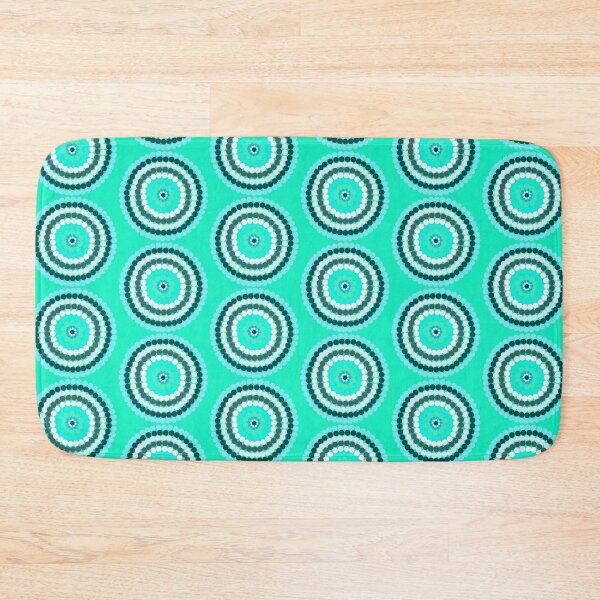 Item preview, "Aqua Spotty Dot Art: A Playful Circle of Color" designed and sold by A-Work-Of-Art.