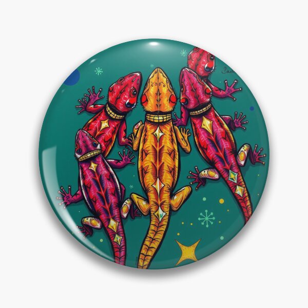 Item preview, Ruby & Gold Lizard Cabal designed and sold by GOODLOOKING10.