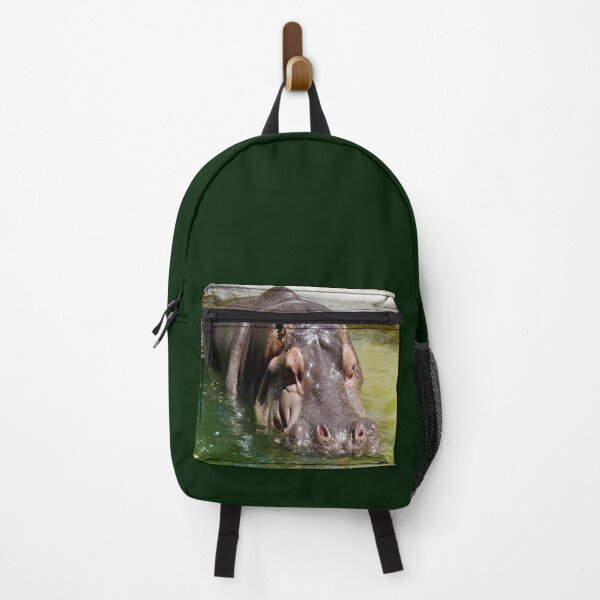 Item preview, "Majestic Presence: A Large Hippopotamus in a Tranquil Pond" designed and sold by A-Work-Of-Art.
