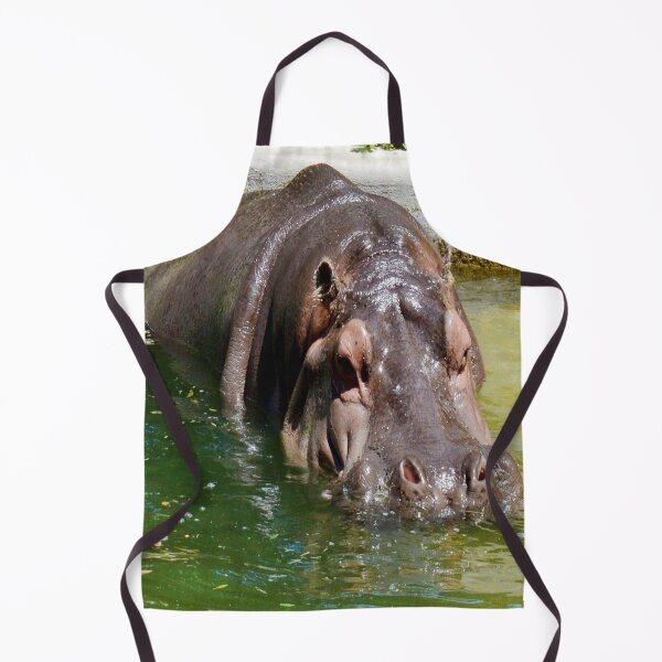 Item preview, "Majestic Presence: A Large Hippopotamus in a Tranquil Pond" designed and sold by A-Work-Of-Art.
