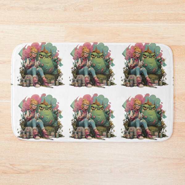 Item preview, Girl Monster Intersection Nature Art Imagination Contemporary Illustrations designed and sold by ART ATTACK ZONE.