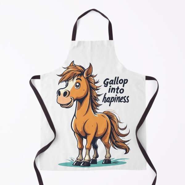 Item preview, Gallop Into Happiness – Cute Horse Illustration designed and sold by owi-art.