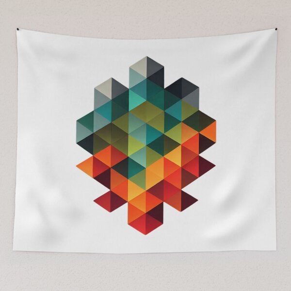 Item preview, Geometric Exploring Intersection Nature Art Imagination Contemporary Illustrations designed and sold by ART ATTACK ZONE.
