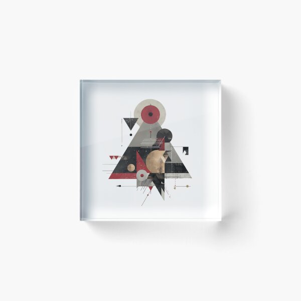 Item preview, Pyramid Exploring Intersection Nature Art Imagination Contemporary Illustrations designed and sold by ART ATTACK ZONE.