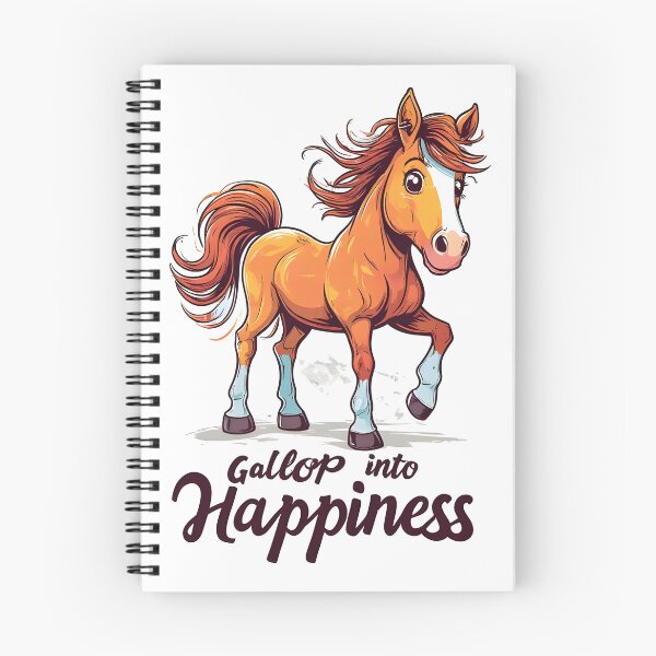Item preview, Gallop Into Happiness – Cute Horse Illustration designed and sold by owi-art.