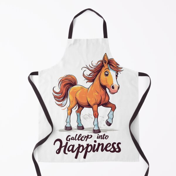 Item preview, Gallop Into Happiness – Cute Horse Illustration designed and sold by owi-art.