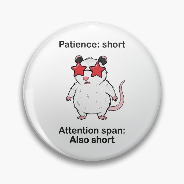 Item preview, Patience Short Attention Span Short designed and sold by FaunaJam.