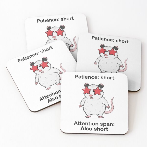 Item preview, Patience Short Attention Span Short designed and sold by FaunaJam.