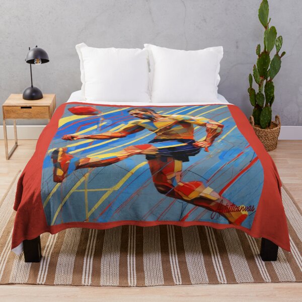 Item preview, Geometric Soccer Player Powerful Kick designed and sold by Artisticanvas.