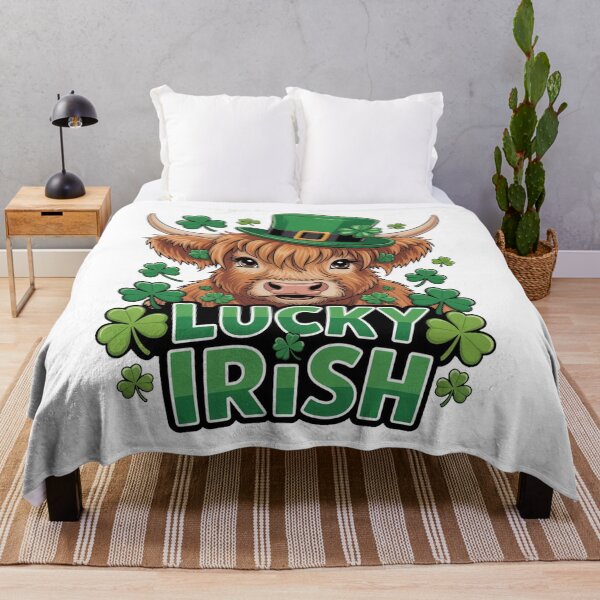 Item preview, Highland Cow Shamrock St Patrick Outfit designed and sold by QuiteOrbit.