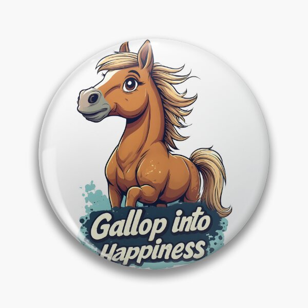 Item preview, Gallop Into Happiness – Cute Horse Illustration designed and sold by owi-art.