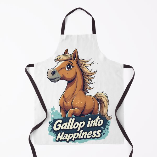 Item preview, Gallop Into Happiness – Cute Horse Illustration designed and sold by owi-art.