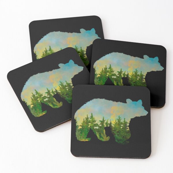 Item preview, Wilderness Golden Hour Bear Silhouette designed and sold by CampK80.