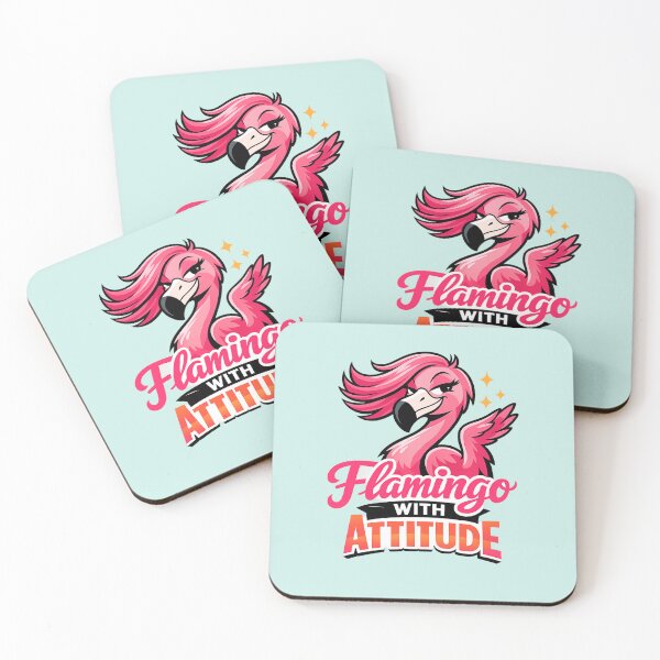 Item preview, Flamingo With Attitude | Sassy Pink Flamingo Vector Illustration designed and sold by PopCulturePixel.