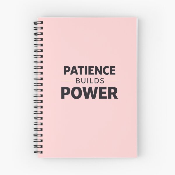 Item preview, Patience Builds Power – Bold Motivational Typography designed and sold by ArtByMuneer.