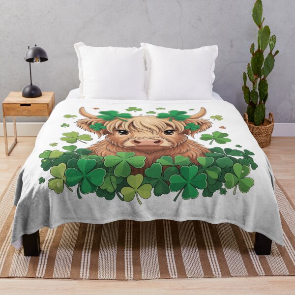 Item preview, Irish Cow Shamrock St Patrick’s Day designed and sold by QuiteOrbit.