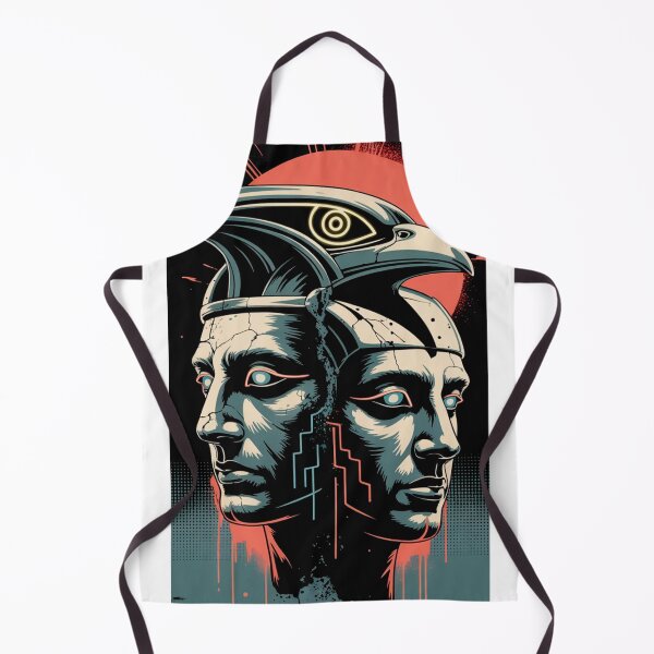 Item preview, Dual Mind Falcon Crown | Ancient Futuristic Warrior Art | Cyber Pharaoh Design designed and sold by OmniiProspera.