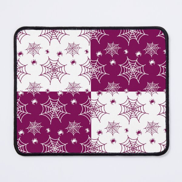 Item preview, White and dark pink interchange web pattern designed and sold by serenebookworm.