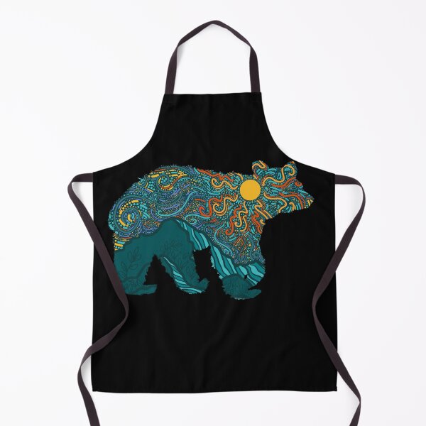 Item preview, Swirling Sun Mountains Bear Silhouette designed and sold by CampK80.