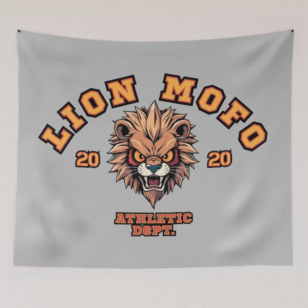 Item preview, Lion Mofo College Logo Style Gym Wear designed and sold by pUNKnown.
