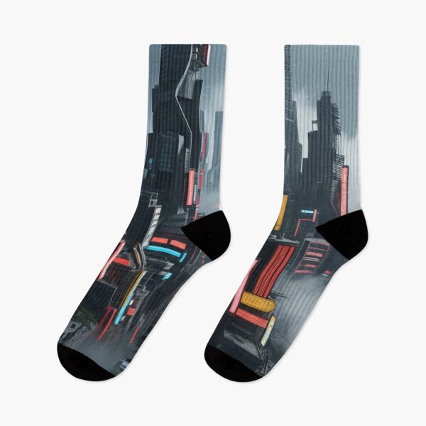 Item preview, “Neon Skyline" designed and sold by Eandbeyond.