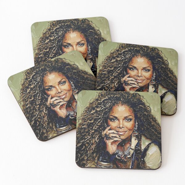 Item preview, The Velvet Rope: Janet Jackson Lush Impasto Portrait designed and sold by Art's Diner.