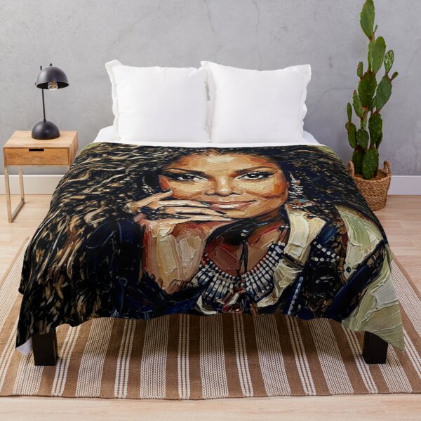 Item preview, The Velvet Rope: Janet Jackson Lush Impasto Portrait designed and sold by Art's Diner.