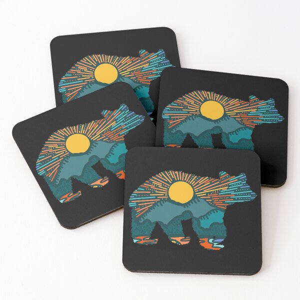 Item preview, Sunset Mountains Bear Silhouette designed and sold by CampK80.