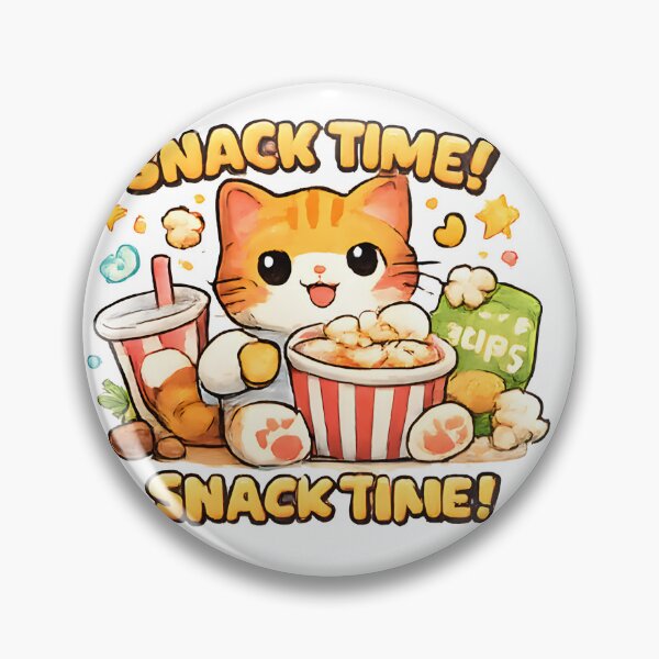 Item preview, Kawaii Cute Snack Cat designed and sold by VictorySticker.
