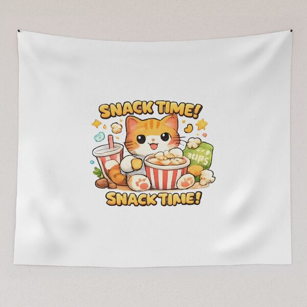Item preview, Kawaii Cute Snack Cat designed and sold by VictorySticker.