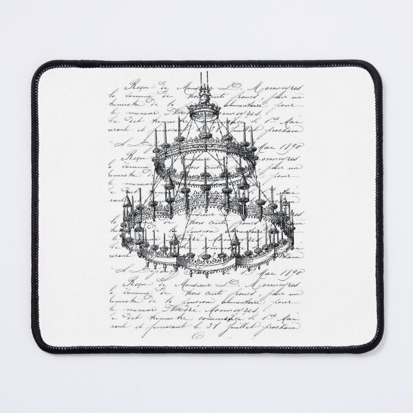 Item preview, Vintage collage - chandelier with French letters designed and sold by Abbelin Rose.