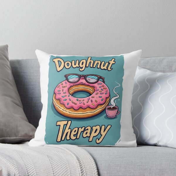 Item preview, Doughnut Therapy Funny Donut Art –  Donut Lovers  designed and sold by owi-art.