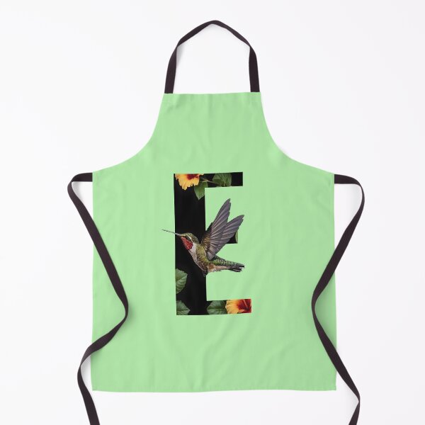 Item preview, "Energetic Elegance: The Letter E With Hummingbird and Hibiscus" designed and sold by A-Work-Of-Art.