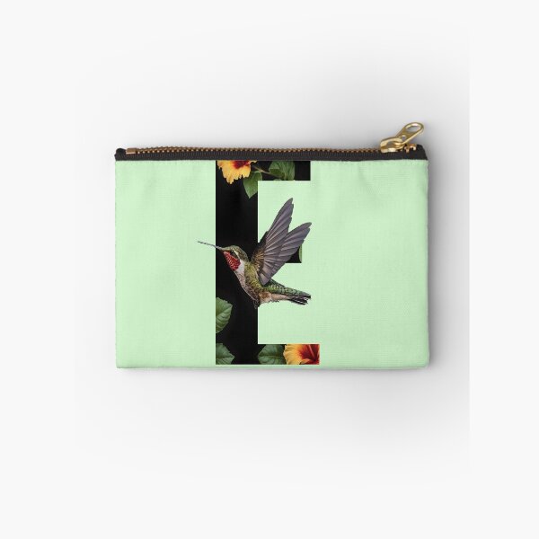 Item preview, "Energetic Elegance: The Letter E With Hummingbird and Hibiscus" designed and sold by A-Work-Of-Art.