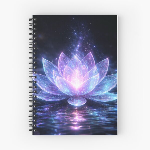 Item preview, Holographic Neural Lotus - AI Inspired Spiritual Tech Art designed and sold by LuxeBuzz.