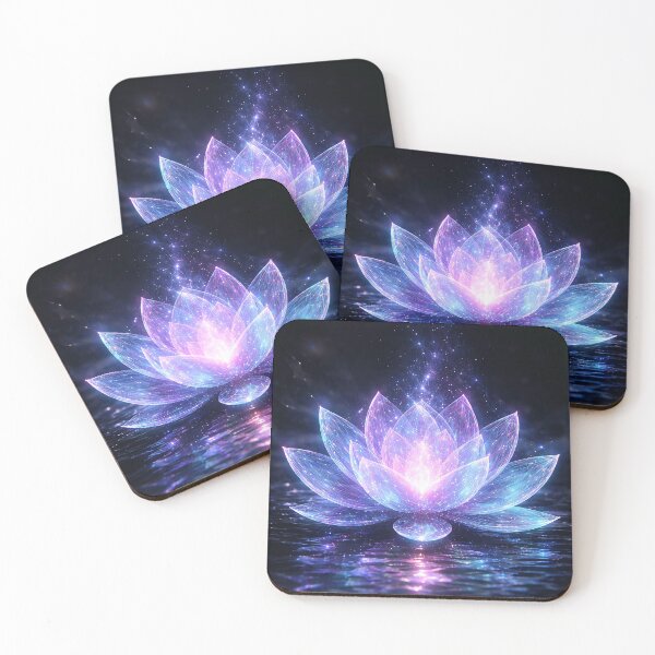 Item preview, Holographic Neural Lotus - AI Inspired Spiritual Tech Art designed and sold by LuxeBuzz.