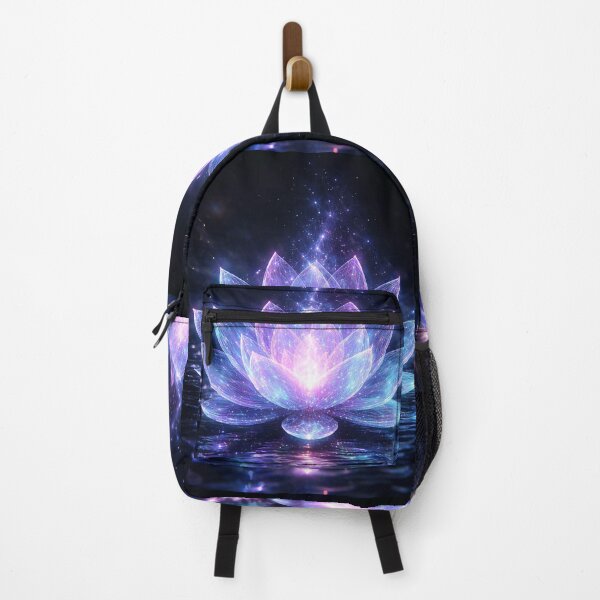 Item preview, Holographic Neural Lotus - AI Inspired Spiritual Tech Art designed and sold by LuxeBuzz.